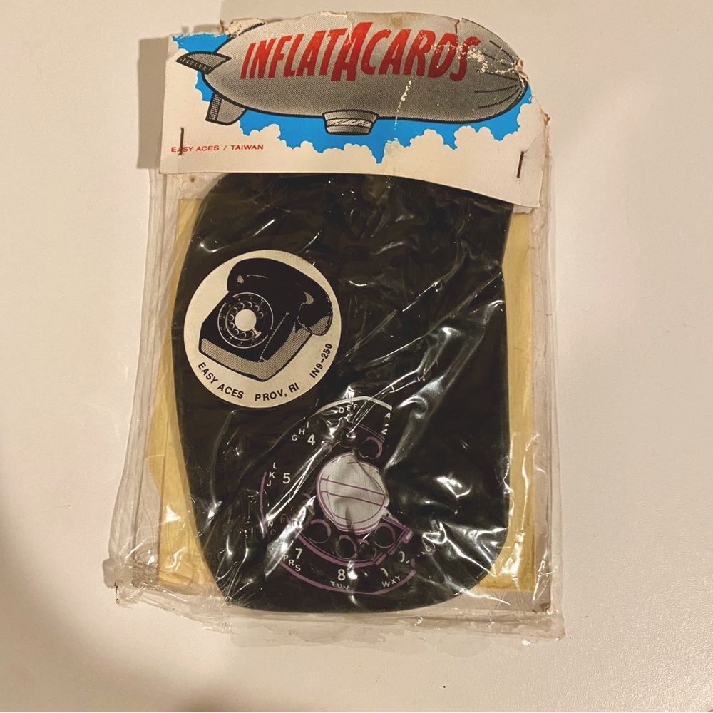Vintage Inflatacards Inflatableβ Telephone Card Collectable